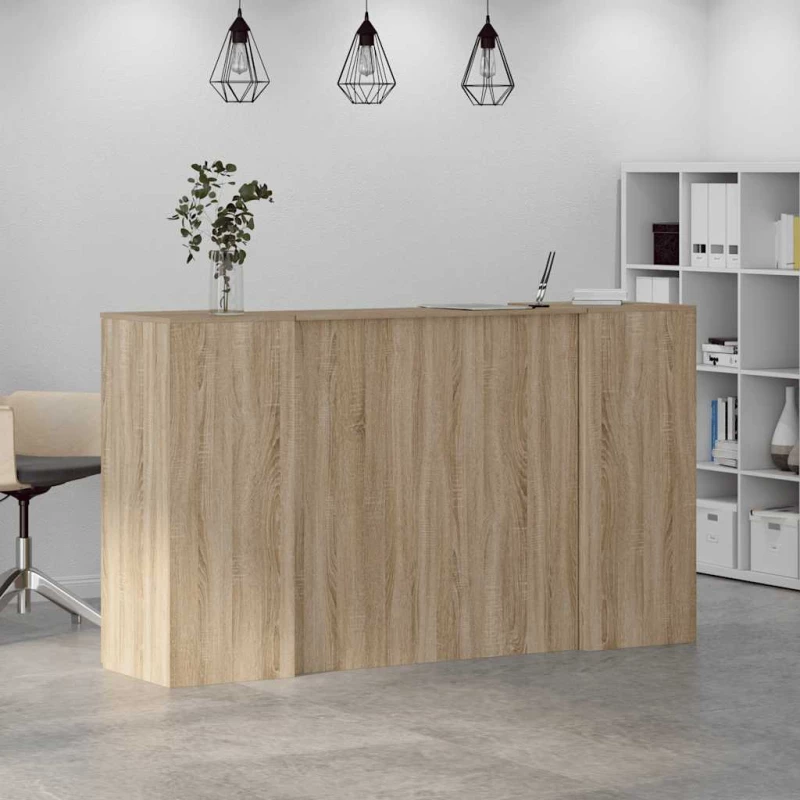 vidaXL Γραφείο υποδοχής Sonoma Δρυς 180x50x103,5εκ. Επεξεργασμένο Ξύλο