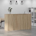 vidaXL Γραφείο υποδοχής Sonoma Δρυς 180x50x103,5εκ. Επεξεργασμένο Ξύλο