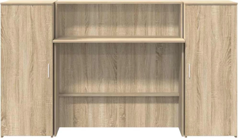 vidaXL Γραφείο υποδοχής Sonoma Δρυς 180x50x103,5εκ. Επεξεργασμένο Ξύλο
