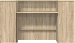 vidaXL Γραφείο υποδοχής Sonoma Δρυς 180x50x103,5εκ. Επεξεργασμένο Ξύλο