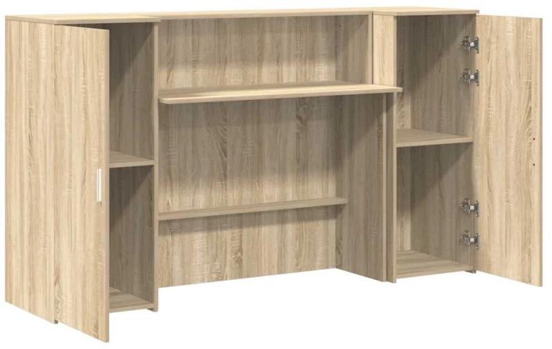 vidaXL Γραφείο υποδοχής Sonoma Δρυς 180x50x103,5εκ. Επεξεργασμένο Ξύλο