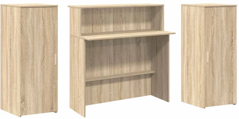 vidaXL Γραφείο υποδοχής Sonoma Δρυς 180x50x103,5εκ. Επεξεργασμένο Ξύλο