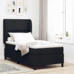 vidaXL Σαμπρέλα Κρεβατιού με Στρώμα Μαύρο 100 x 200 cm. Υφασμάτινο.