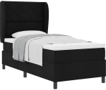 vidaXL Σαμπρέλα Κρεβατιού με Στρώμα Μαύρο 100 x 200 cm. Υφασμάτινο.