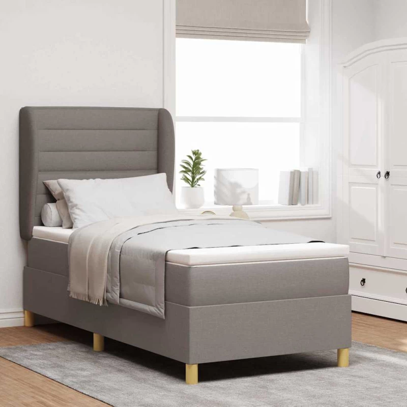Κρεβάτι με Στρώμα vidaXL Ταπαου 80x200 εκ Fabric
