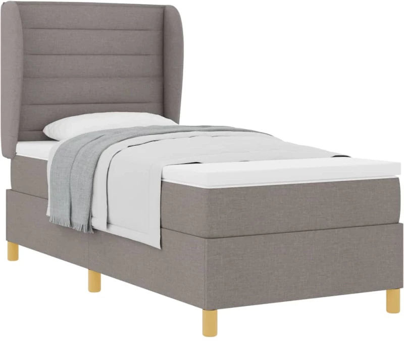 Κρεβάτι με Στρώμα vidaXL Ταπαου 80x200 εκ Fabric