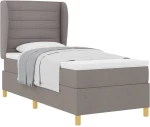 Κρεβάτι με Στρώμα vidaXL Ταπαου 80x200 εκ Fabric