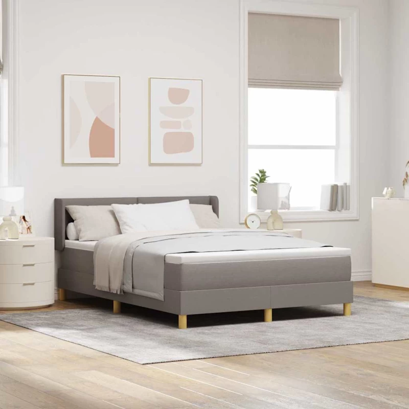 vidaXL Κλινοστρωμνή με Στρώμα Ταπέτο - 140 x 200 εκ., Υφάσματος.