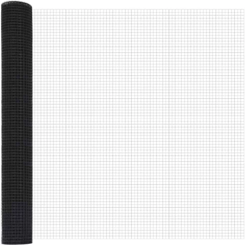 vidaXL Σωληνωτό Συρματόπλεγμα Γκρι 1.4x50 μ Χάλυβας