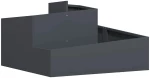 vidaXL Γλάστρα Ανθρακί 80x80x50 εκ από Χάλυβα Ψυχρής Έλασης