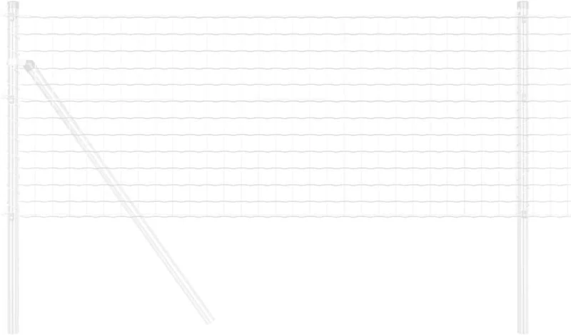 vidaXL Ευρωπαϊκός Φράκτης 0,6x10 μ Γαλβανισμένο Ατσάλι