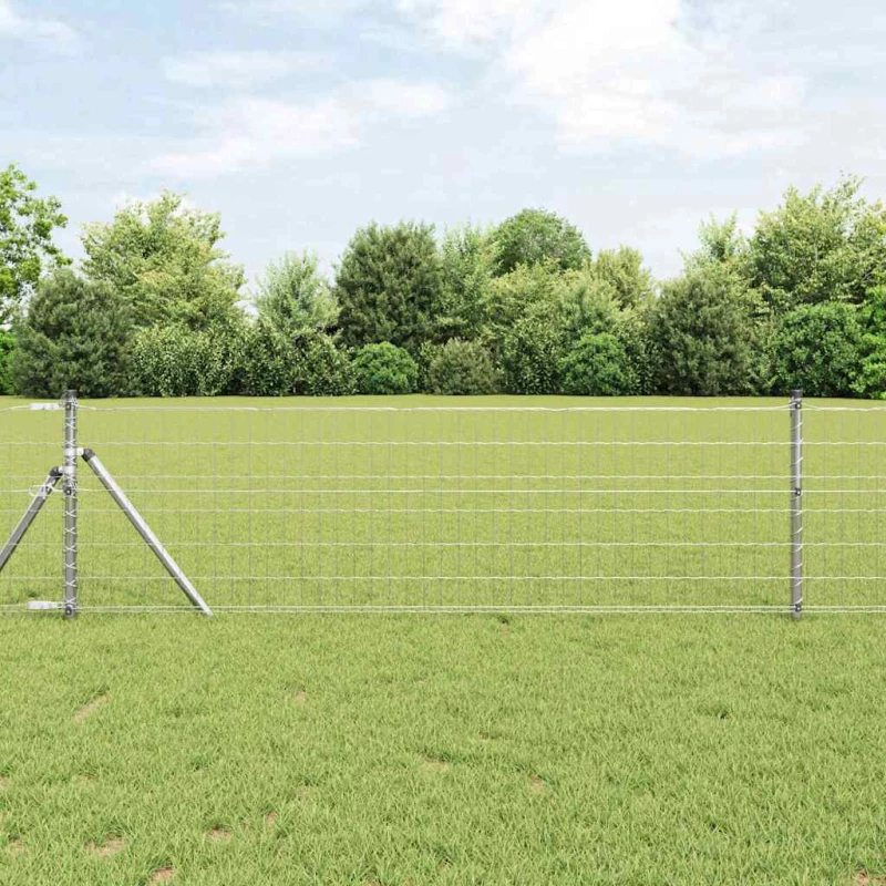 vidaXL Ευρωπαϊκό Φράκτη 0.4x50 μ Γαλβανισμένο Ατσάλι