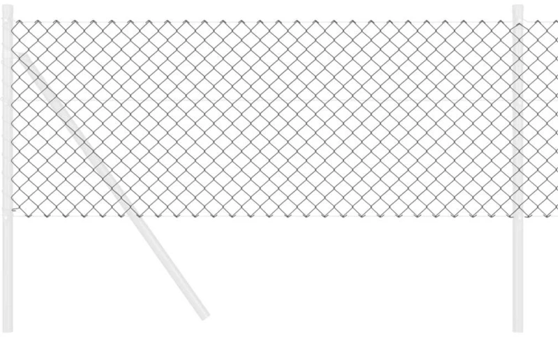 vidaXL Φράχτης Γκρι 10 x 0.4 m Σίδερο