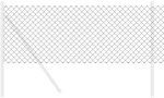 vidaXL Φράχτης Γκρι 10 x 0.4 m Σίδερο