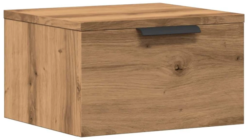 vidaXL Κομοδίνο Επιτοίχιο Αρτισιανή Δρυς 34x30x20 εκ