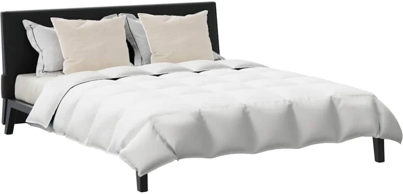 vidaXL Πάπλωμα με μαξιλάρι 3 pcs Λευκό 200 x 220 cm Πούπουλο