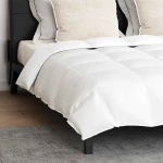 vidaXL Πάπλωμα με μαξιλάρι 3 pcs Λευκό 200 x 220 cm Πούπουλο