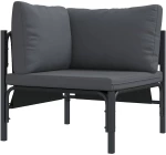 vidaXL Σετ Καναπέ Κήπου 10 pcs Ανθρακί Ατσάλι