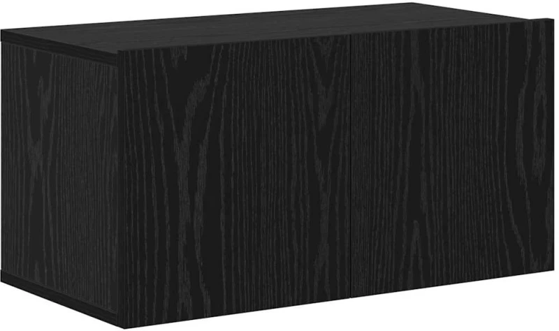 vidaXL Σετ επίπλου τηλεόρασης 4 pcs Μαύρη Δρυς 30.5 x 30 x 90 cm