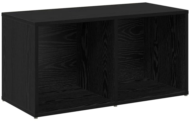vidaXL Σετ επίπλου τηλεόρασης 2 pcs Μαύρη Οξυά 37 x 35 x 107 εκ