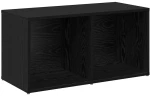 vidaXL Σετ επίπλου τηλεόρασης 2 pcs Μαύρη Οξυά 37 x 35 x 107 εκ