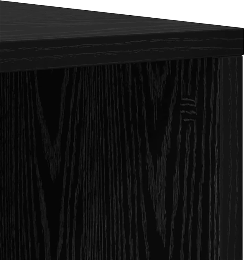 vidaXL Σετ επίπλου τηλεόρασης 2 pcs Μαύρη Οξυά 37 x 35 x 107 εκ