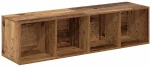 vidaXL Σετ επίπλου τηλεόρασης 2 pcs Παλιό ξύλο 37 x 37 x 142.5 εκ