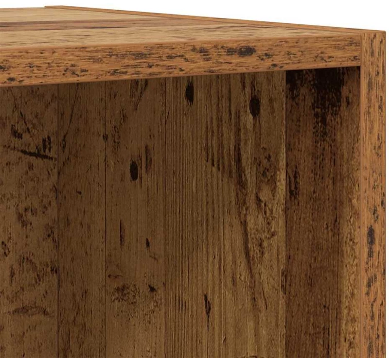 vidaXL Σετ επίπλου τηλεόρασης 2 pcs Παλιό ξύλο 37 x 37 x 142.5 εκ