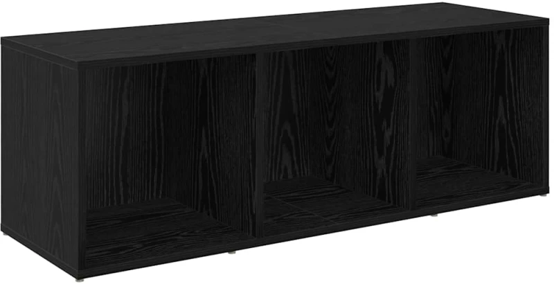 vidaXL Σετ επίπλου τηλεόρασης 2 pcs Μαύρη Οξυά 37 x 35 x 107 εκ