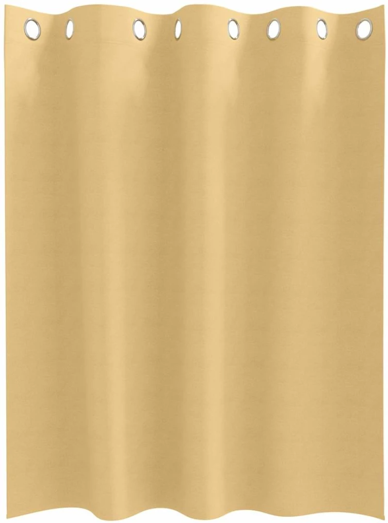 vidaXL Κουρτίνες με κουρτίνες 2 pcs Μπεζ 140 x 140 cm Πολυεστέρας
