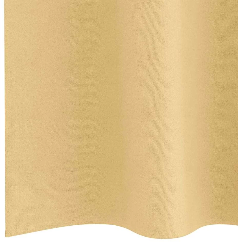 vidaXL Κουρτίνες με κουρτίνες 2 pcs Μπεζ 140 x 140 cm Πολυεστέρας