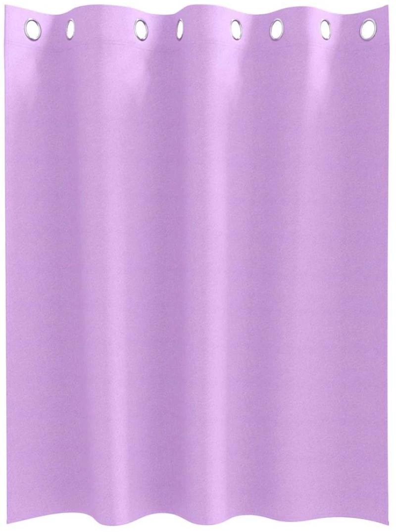 vidaXL Κουρτίνες με κουρτίνες 2 pcs Μοβ 140 x 140 cm Πολυεστέρας