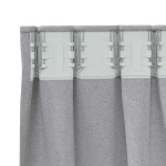 vidaXL Κουρτίνες 2 pcs Ανοιχτό γκρι 260 x 140 εκ. Πολυεστέρας