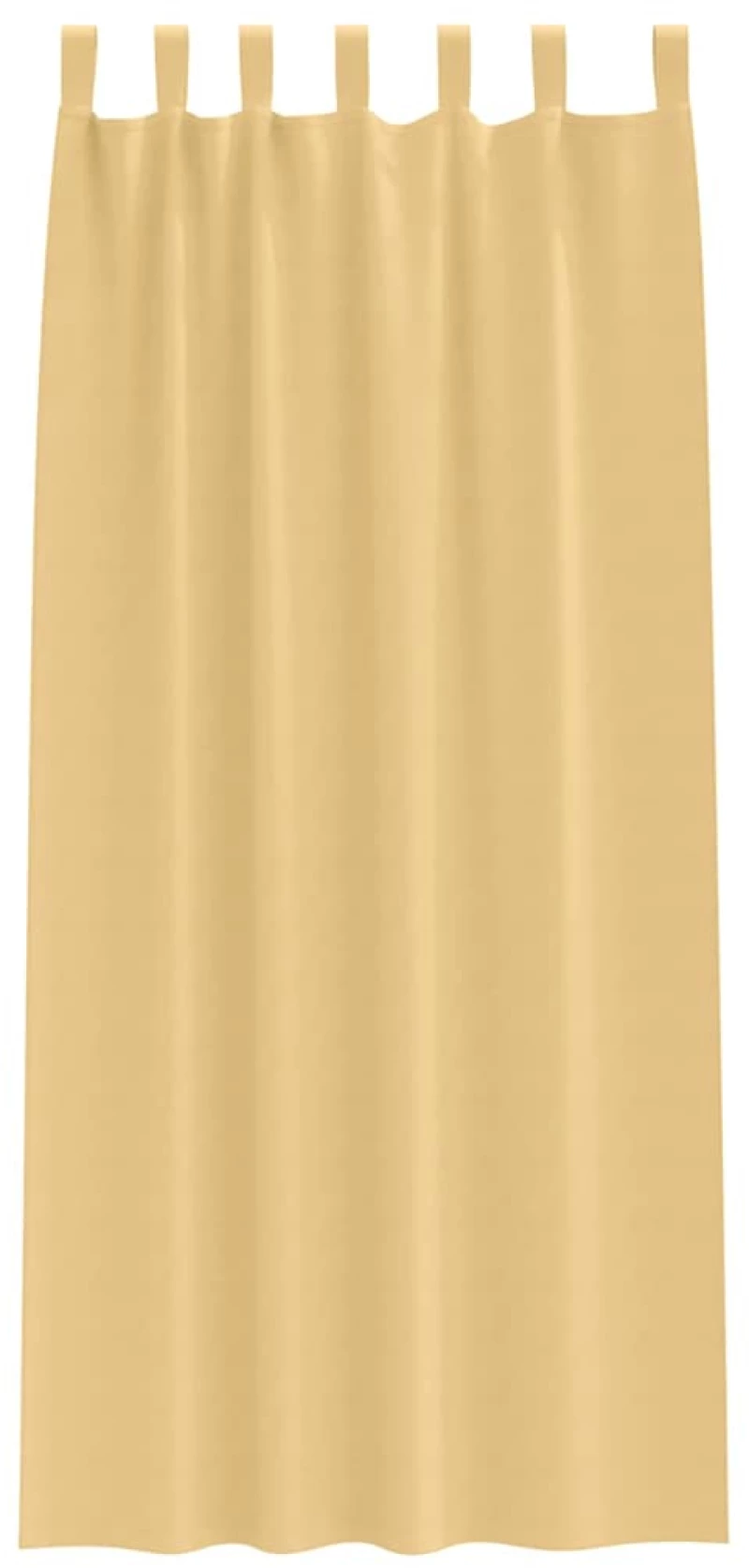 vidaXL Κουρτίνες με κουρτίνες 2 pcs Μπεζ 260 x 140 εκ. Πολυεστέρας