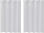 vidaXL Κουρτίνες 2 pcs Ανοιχτό γκρι 140 x 140 εκ. Πολυεστέρας