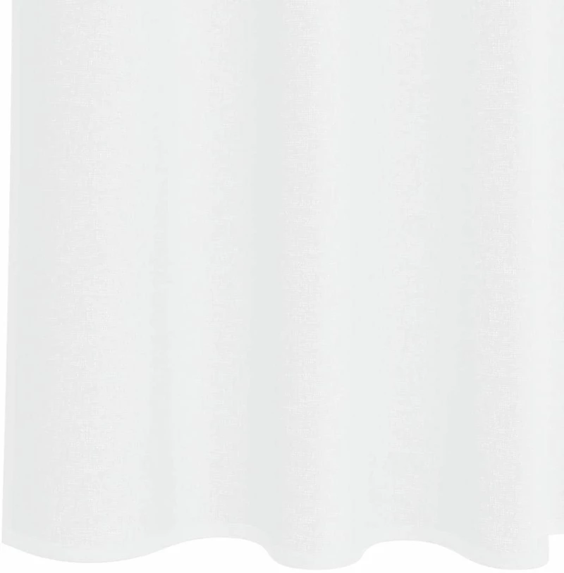vidaXL Κουρτίνες με κουρτίνες 2 pcs Λευκό 140 x 260 εκ. Πολυεστέρας
