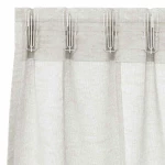 vidaXL Κουρτίνες με κουρτίνες 2 pcs Κρεμ 140 x 260 εκ. Πολυεστέρας