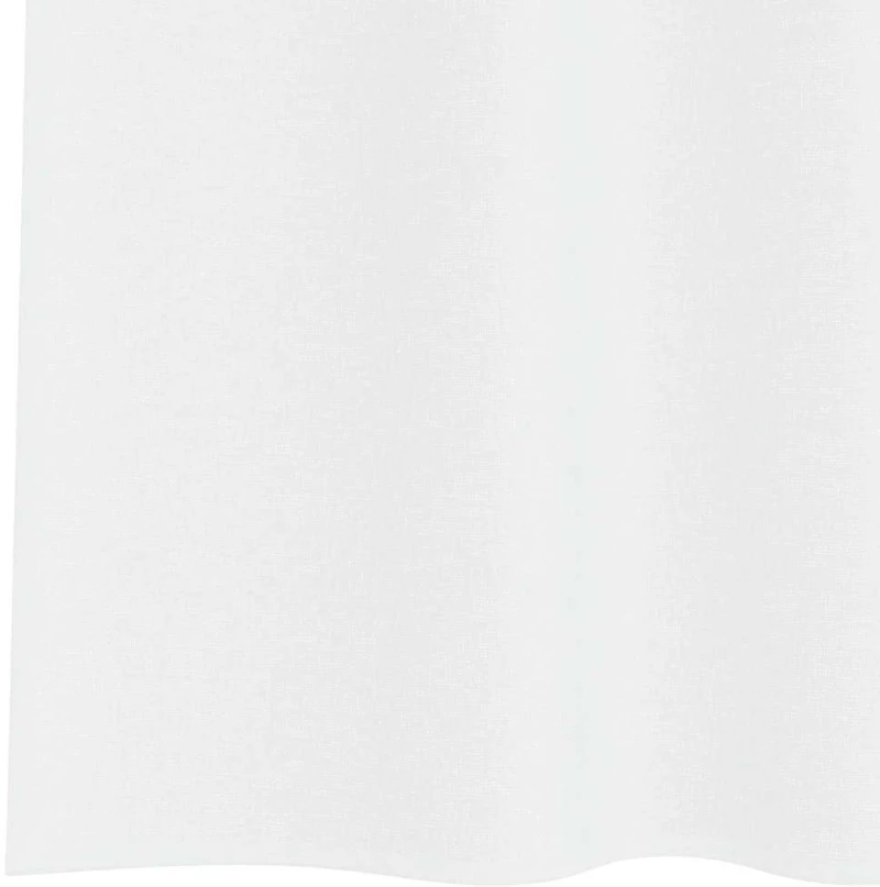vidaXL Κουρτίνες με κουρτίνες 2 pcs Λευκό 140 x 260 εκ. Πολυεστέρας