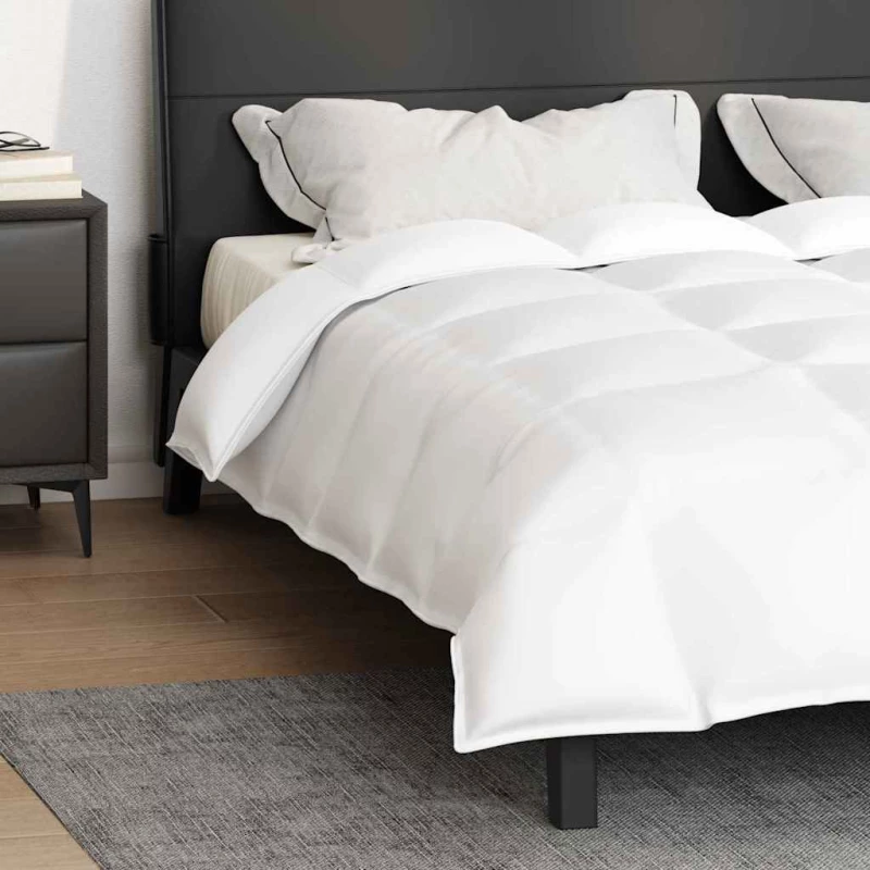 vidaXL Κουβέρτες & Πάπλωμα Λευκό 260 x 220 εκ. Πούπουλο