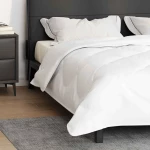 vidaXL Κουβέρτες & Κουβέρτες Λευκό 260 x 220 εκ. Μικροΐνες