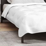 vidaXL Κουβέρτες & Κουβέρτες Λευκό 140 x 200 εκ Μικροΐνες
