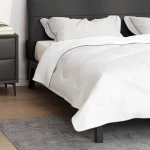 vidaXL Κουβέρτες & Κουβέρτες Λευκό 240 x 220 εκ. Μικροΐνες