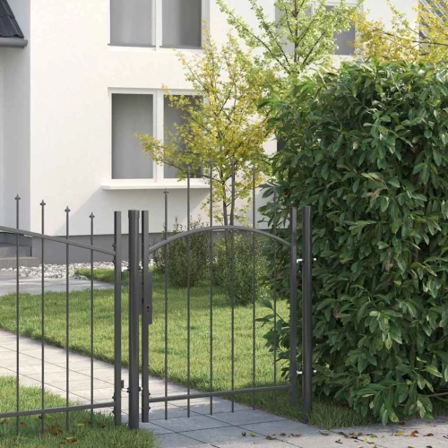 vidaXL Πύλη Κήπου με κλειδαριά Γκρι 150 x 100 cm 100 x 150 cm Ατσάλι