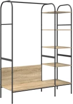 vidaXL Ράφι Ρούχων με Ράφια Sonoma Oak 120x44x160 εκ. Επεξεργασμένο Ξύλο