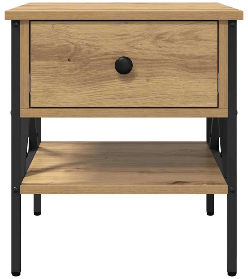 vidaXL Κομοδίνο μασίφ δρυός 40x42x45 εκ. επεξεργασμένου ξύλου