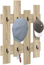 vidaXL Τοίχου Κρεμάστρα Sonoma Oak 60 x 3 x 82 εκ Επεξεργασμένο ξύλο