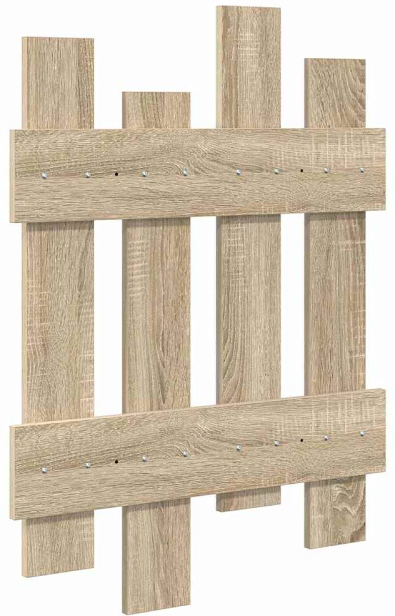 vidaXL Τοίχου Κρεμάστρα Sonoma Oak 60 x 3 x 82 εκ Επεξεργασμένο ξύλο