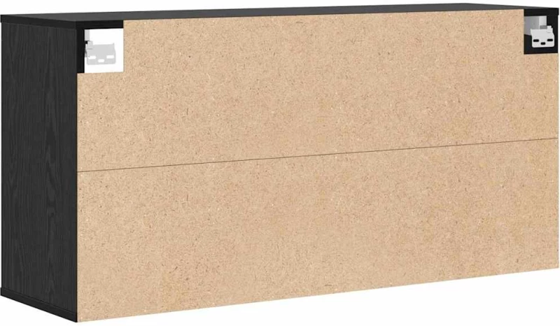 vidaXL Ντουλάπα Παπουτσιών Μαύρη δρυς 103x30x51 εκ Επεξεργασμένο ξύλο
