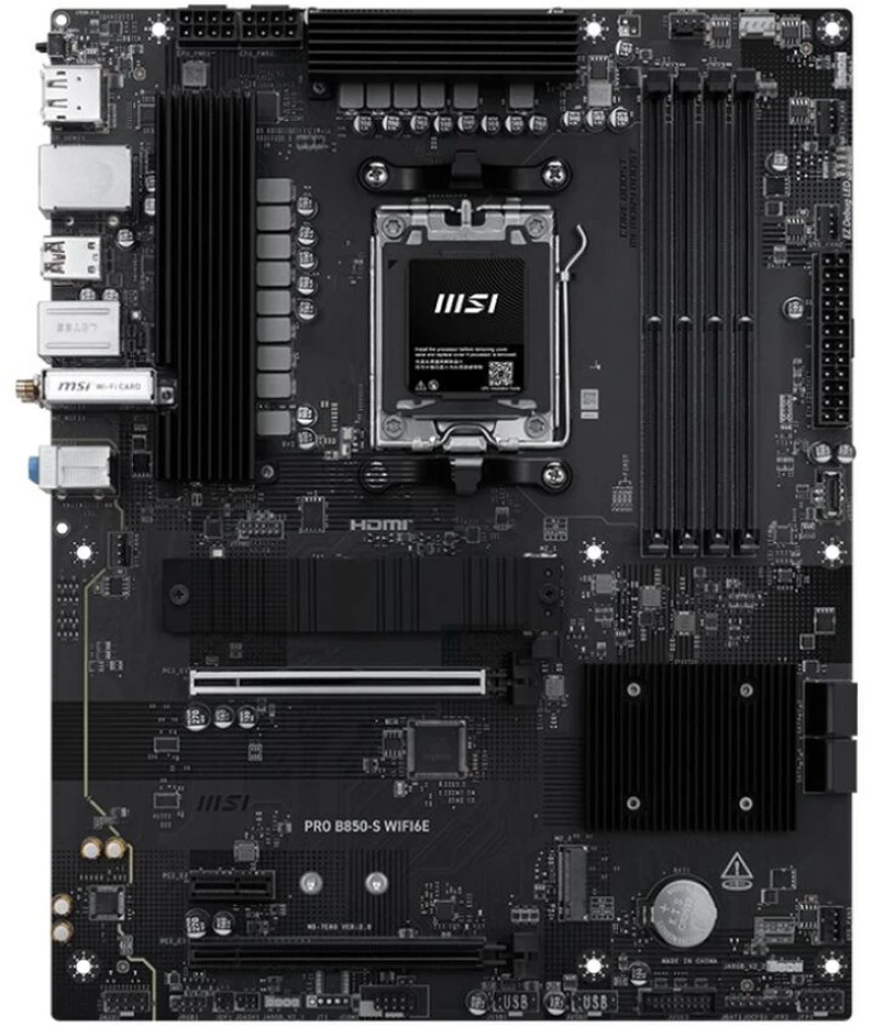 Μητρική Κάρτα MSI PRO B850-S WIFI6E Intel Wi-Fi 6 AMD AM5 AMD B850