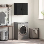 vidaXL Ντουλάπα Τοίχου Μαύρη δρυς 60 x 31 x 60 εκ. Επεξεργασμένο ξύλο